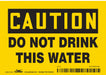 Safety Sign 3.5in x 5in Vinyl