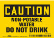 Safety Sign 3 1/2 inx5 in Vinyl
