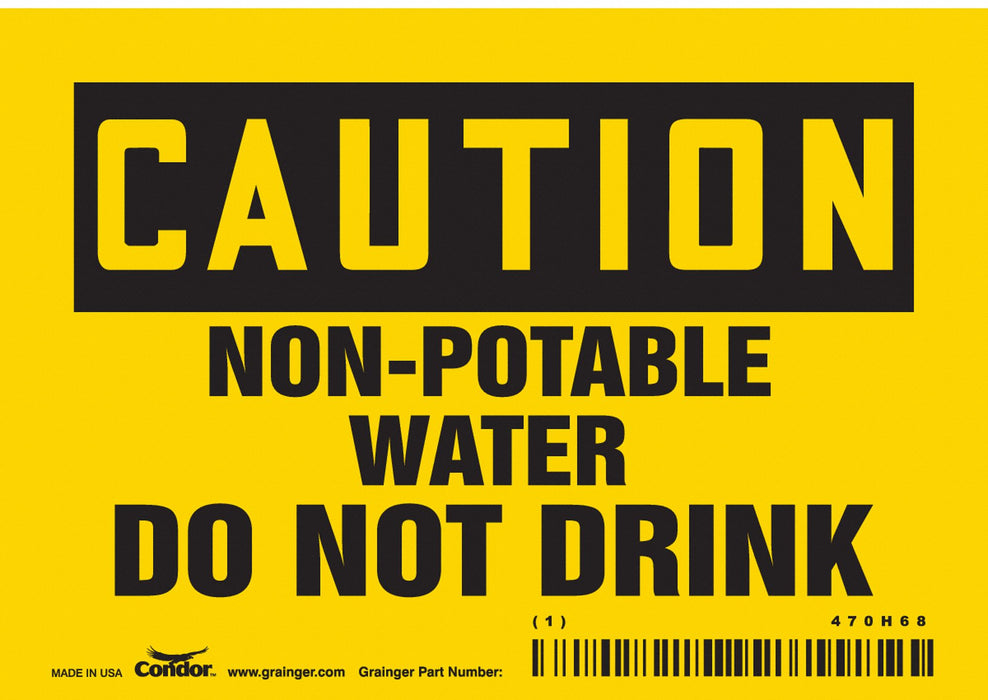 Safety Sign 3 1/2 inx5 in Vinyl