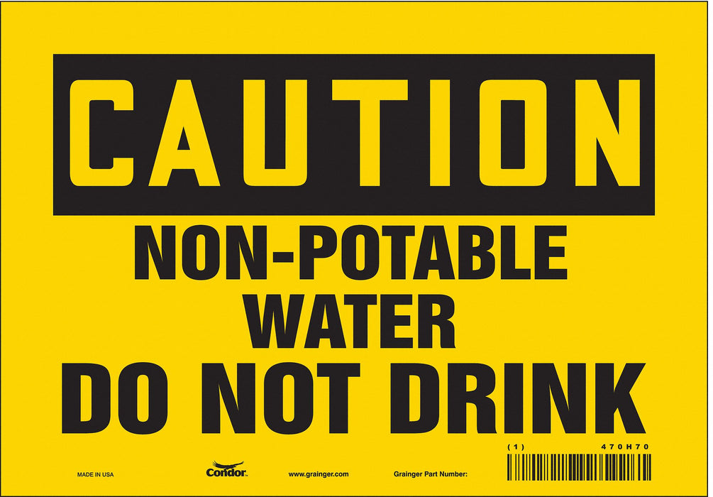 Safety Sign 7 inx10 in Vinyl