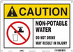 Safety Sign 10 in x 14 in Aluminum