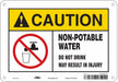 Safety Sign 7 in x 10 in Polyethylene