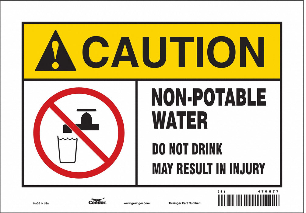Safety Sign 7 inx10 in Vinyl