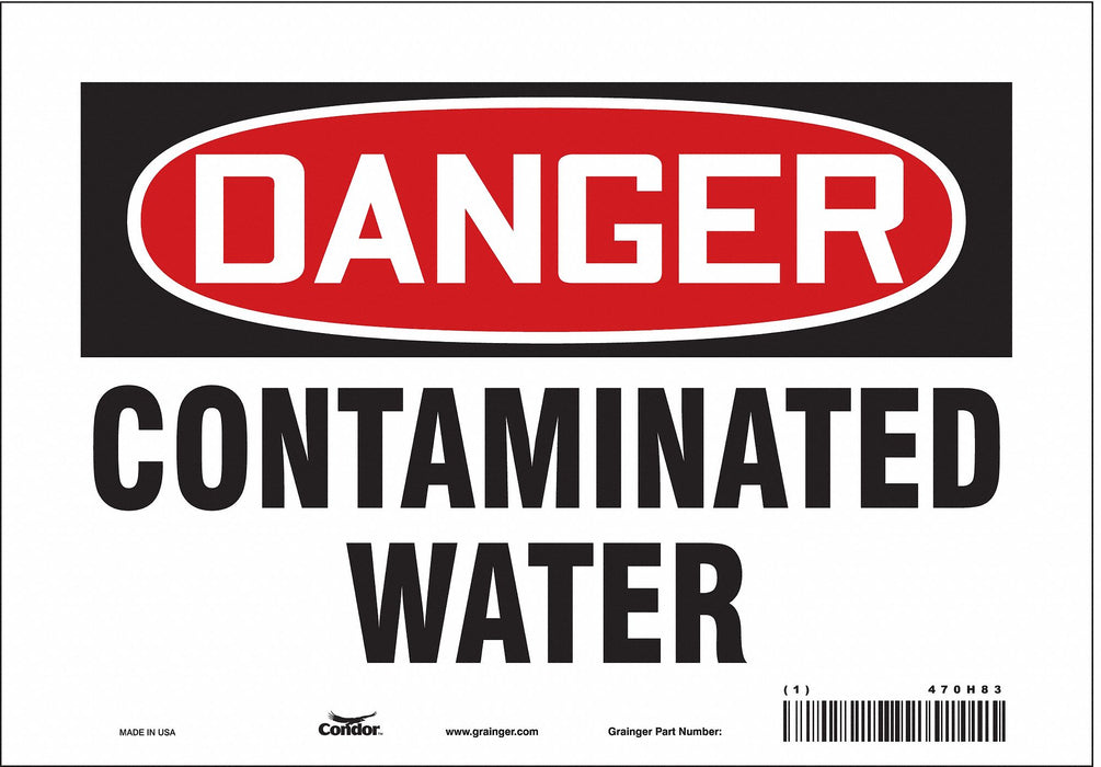 Safety Sign 7 in x 10 in Vinyl