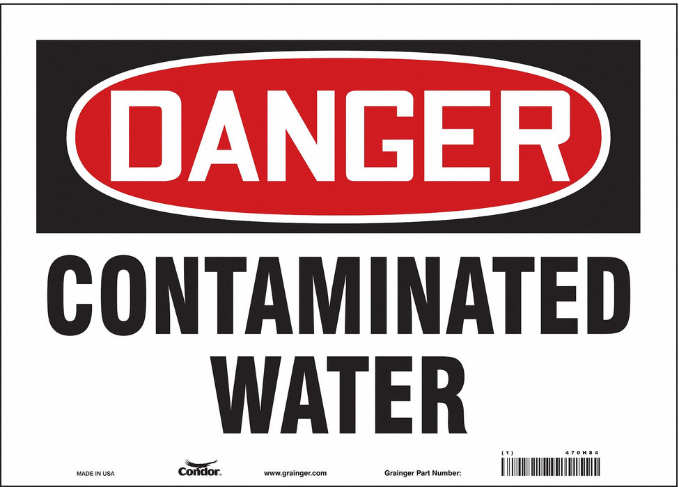 Safety Sign 10 in x 14 in Vinyl