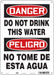 Safety Sign 14 in x 10 in Aluminum