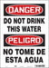 Safety Sign 14 inx10 in Polyethylene