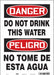 Safety Sign 14 in x 10 in Vinyl