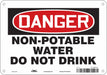 Safety Sign 7 in x 10 in Aluminum