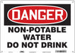 Safety Sign 10 inx14 in Polyethylene