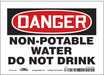 Safety Sign 5 inx7 in Vinyl