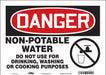 Safety Sign 10 inx14 in Vinyl