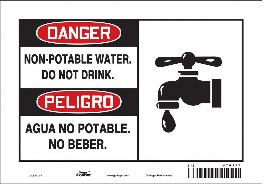 Safety Sign 7 inx10 in Vinyl