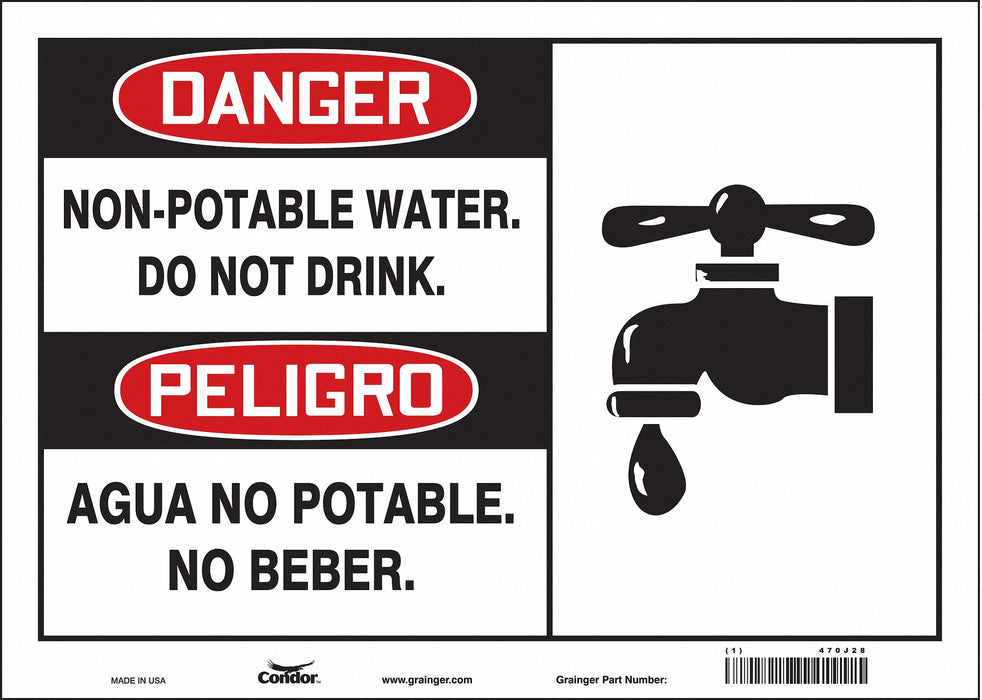 Safety Sign 10 inx14 in Vinyl