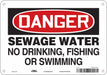 Safety Sign 7 in x 10 in Polyethylene