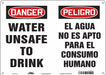 Safety Sign 10 in x 14 in Aluminum