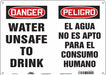 Safety Sign 10 in x 14 in Polyethylene
