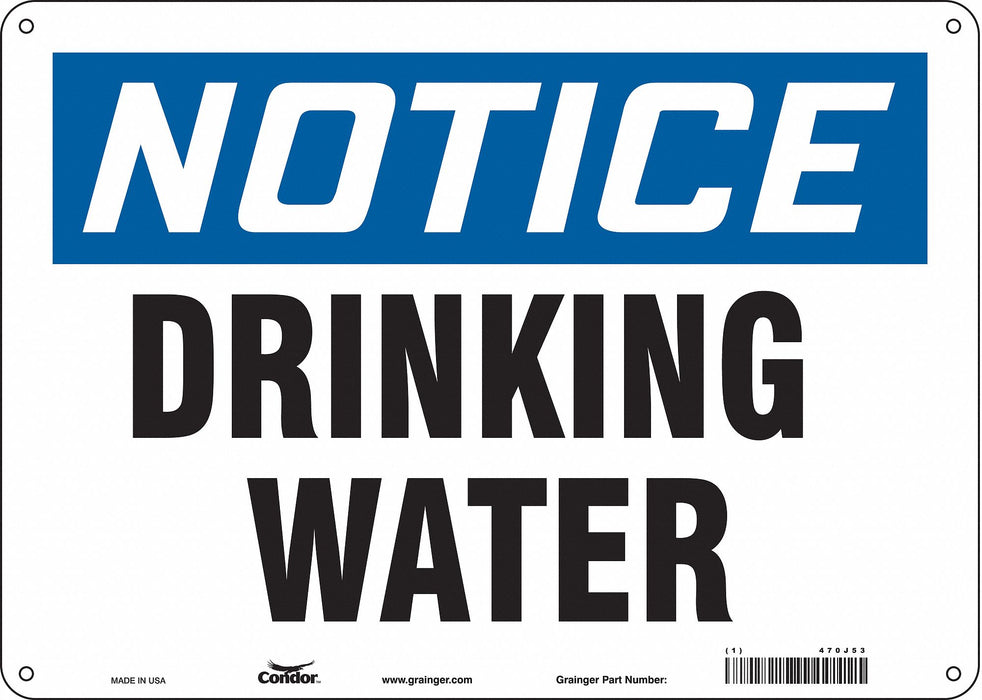 J8546 Safety Sign 10 inx14 in Aluminum