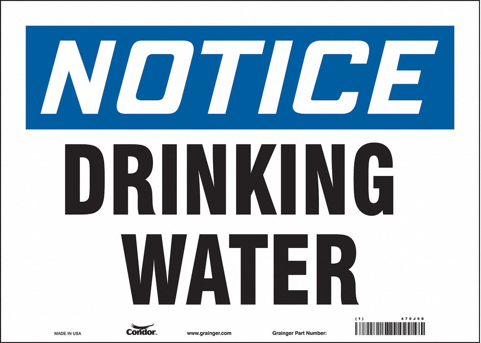 J8546 Safety Sign 10 inx14 in Vinyl