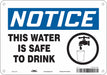 Safety Sign 7 in x 10 in Aluminum