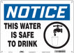 Safety Sign 10 in x 14 in Polyethylene
