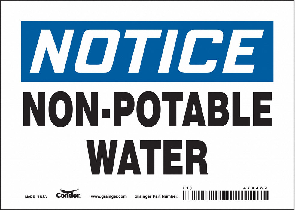 Safety Sign 5 inx7 in Vinyl