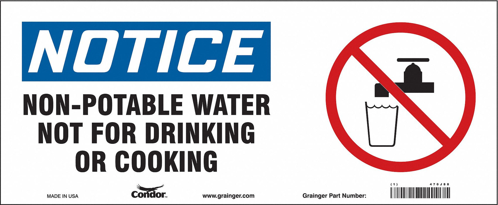 Safety Sign 7 in x 17 in Vinyl