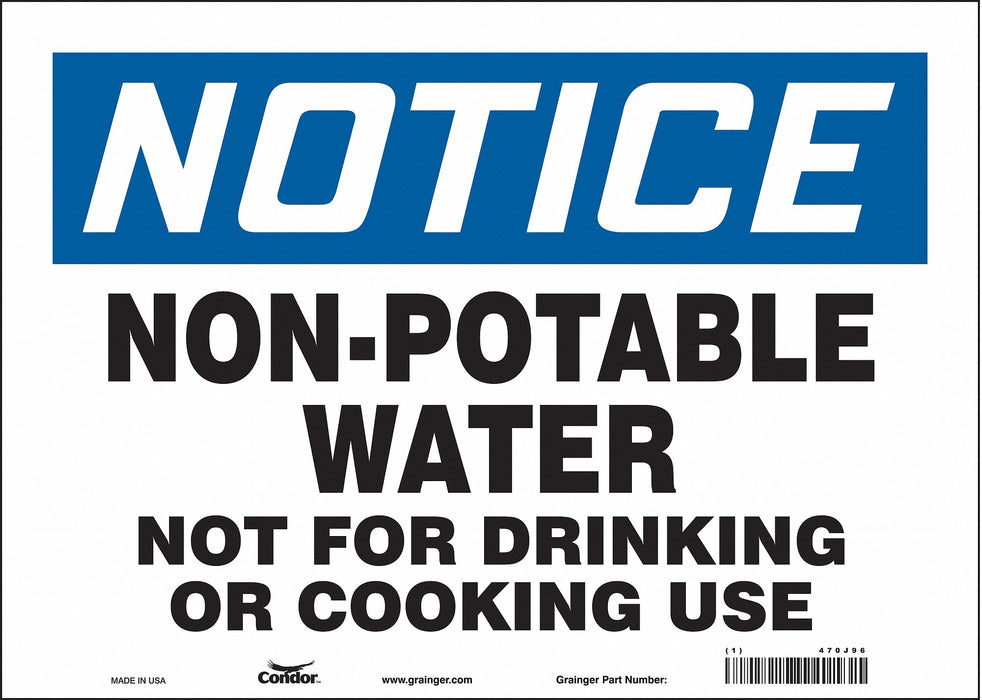 Safety Sign 10 inx14 in Vinyl