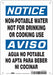 Safety Sign 10 in x 7 in Polyethylene
