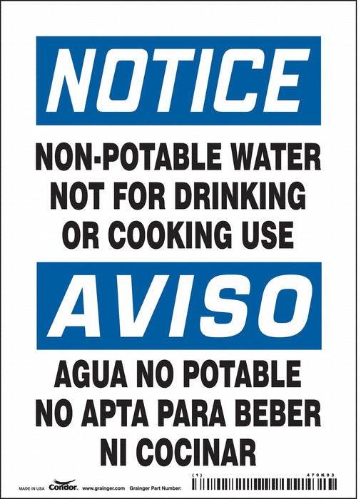 Safety Sign 7 in x 5 in Vinyl