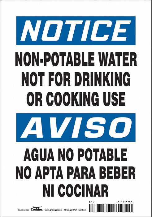 Safety Sign 10 inx7 in Vinyl