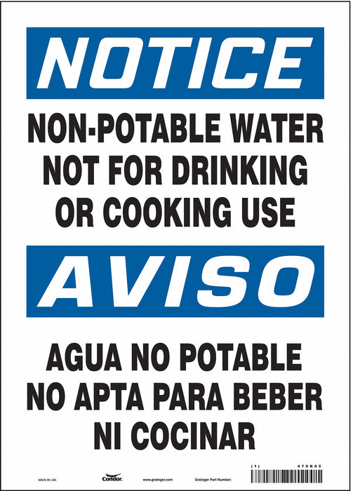 Safety Sign 14 inx10 in Vinyl