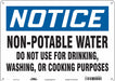 Safety Sign 10 in x 14 in Polyethylene