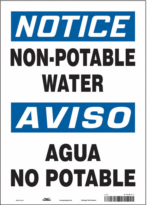 Safety Sign 14 inx10 in Vinyl