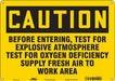 Safety Sign 10 in x 14 in Aluminum