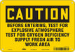 Safety Sign 7 in x 10 in Polyethylene