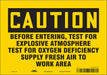 Safety Sign 7 inx10 in Vinyl