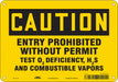 Safety Sign 7 in x 10 in Aluminum