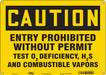 Safety Sign 10 in x 14 in Aluminum