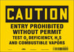 Safety Sign 7 in x 10 in Vinyl