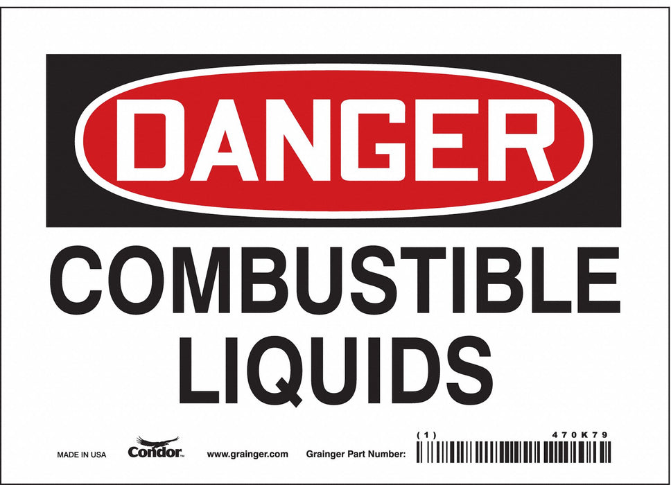Safety Sign 5 inx7 in Vinyl