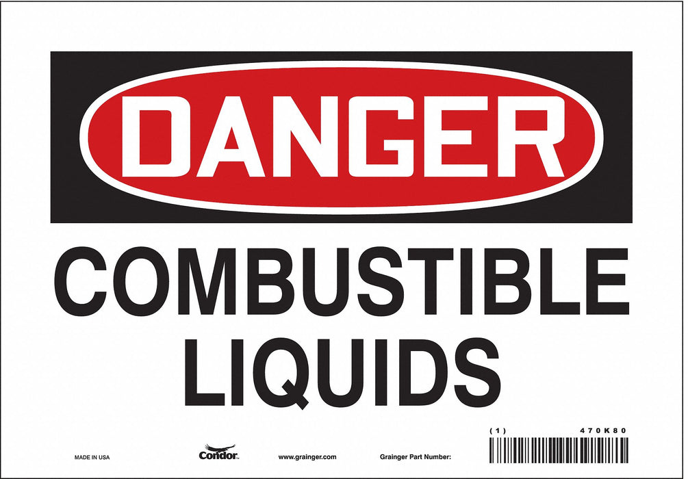 Safety Sign 7 inx10 in Vinyl