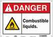 Safety Sign 10 in x 14 in Polyethylene