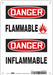 Safety Sign 10 in x 7 in Polyethylene