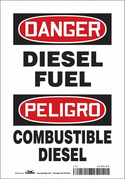 Safety Sign 10 inx7 in Vinyl