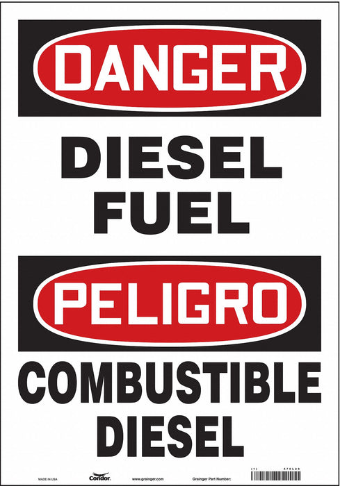Safety Sign 20 inx14 in Vinyl