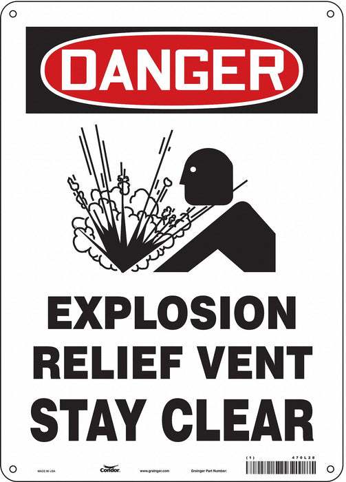 Safety Sign 14 in x 10 in Aluminum