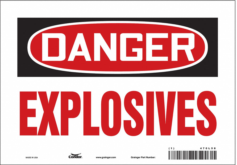 Safety Sign 7 in x 10 in Vinyl