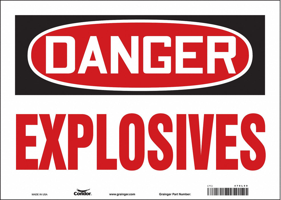 Safety Sign 10 in x 14 in Vinyl