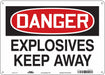 Safety Sign 10 in x 14 in Aluminum